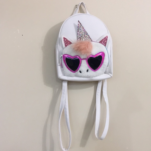 OMG Faux Fur unicorn Backpack - Picture 2 of 4